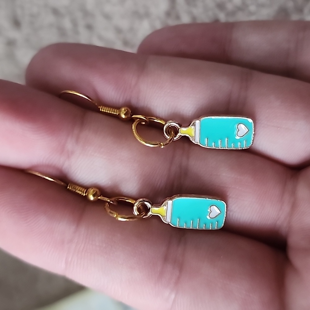 Cute Baby Bottle Earrings